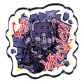 Get WRECKED! Megatron Sticker