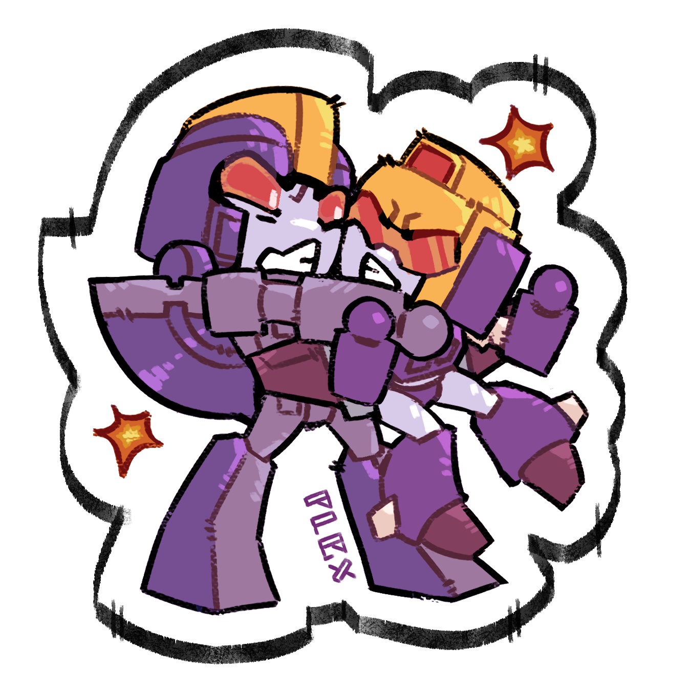 G1 Goofball Decepticon Stickers