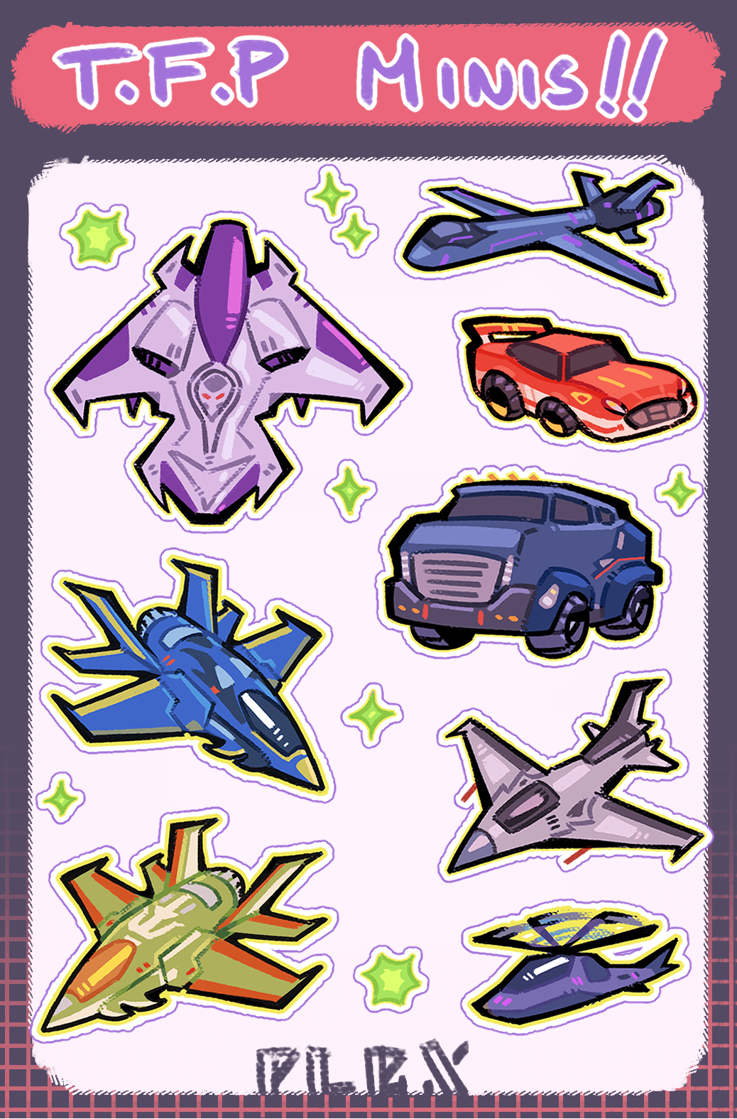 T.F.P. Minis Sticker Sheet