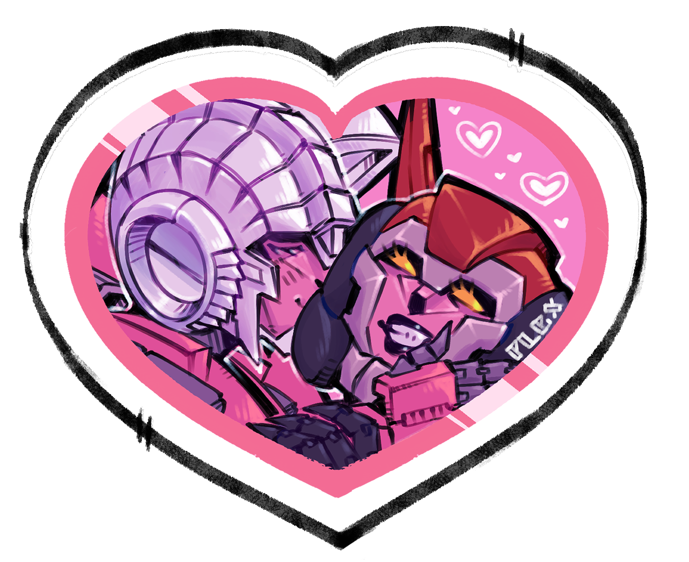 MTMTE Heart Stickers