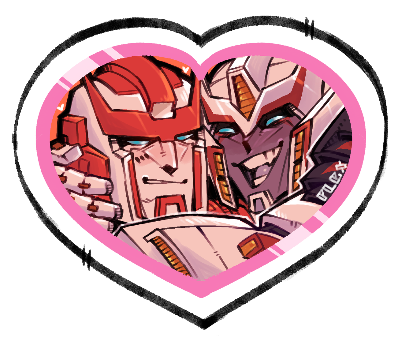 MTMTE Heart Stickers