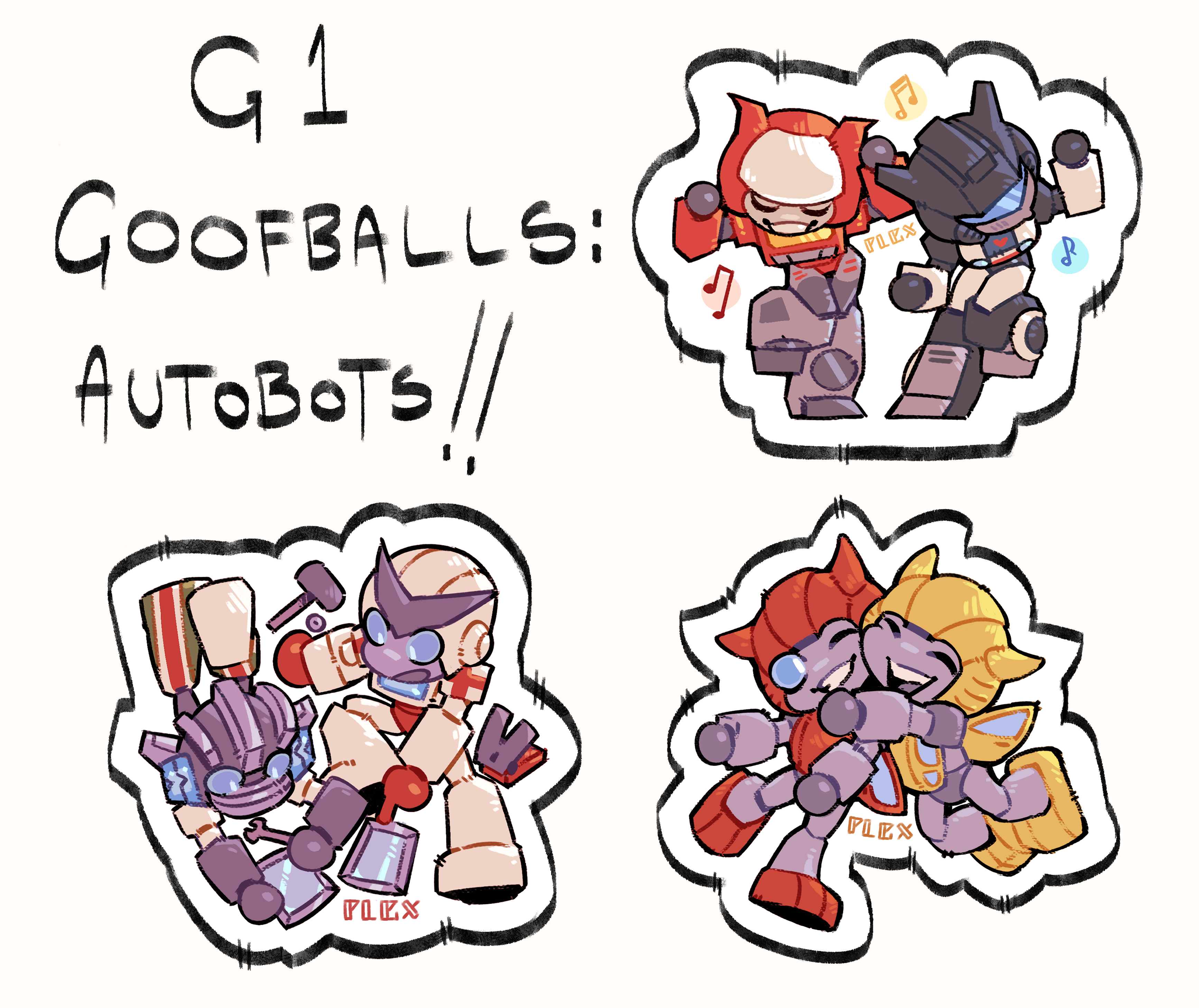Afterlight Archives Goofball Autobot Stickers