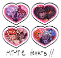 MTMTE Heart Stickers set