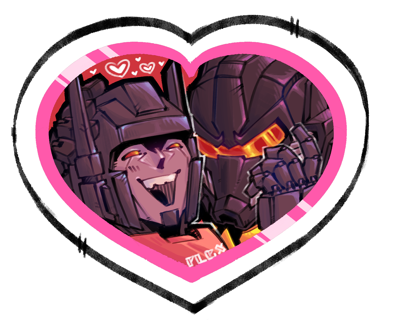MTMTE Heart Stickers