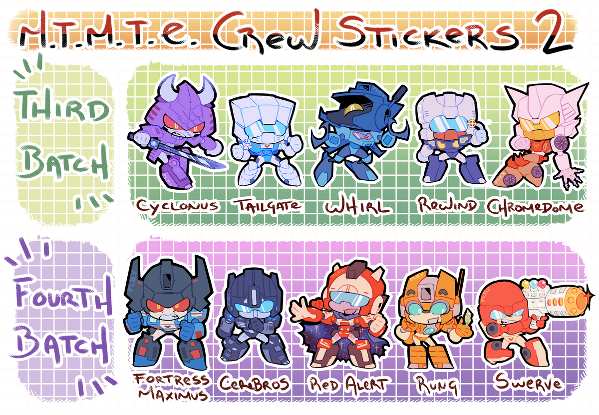 M.T.M.T.E. Crew Stickers Too