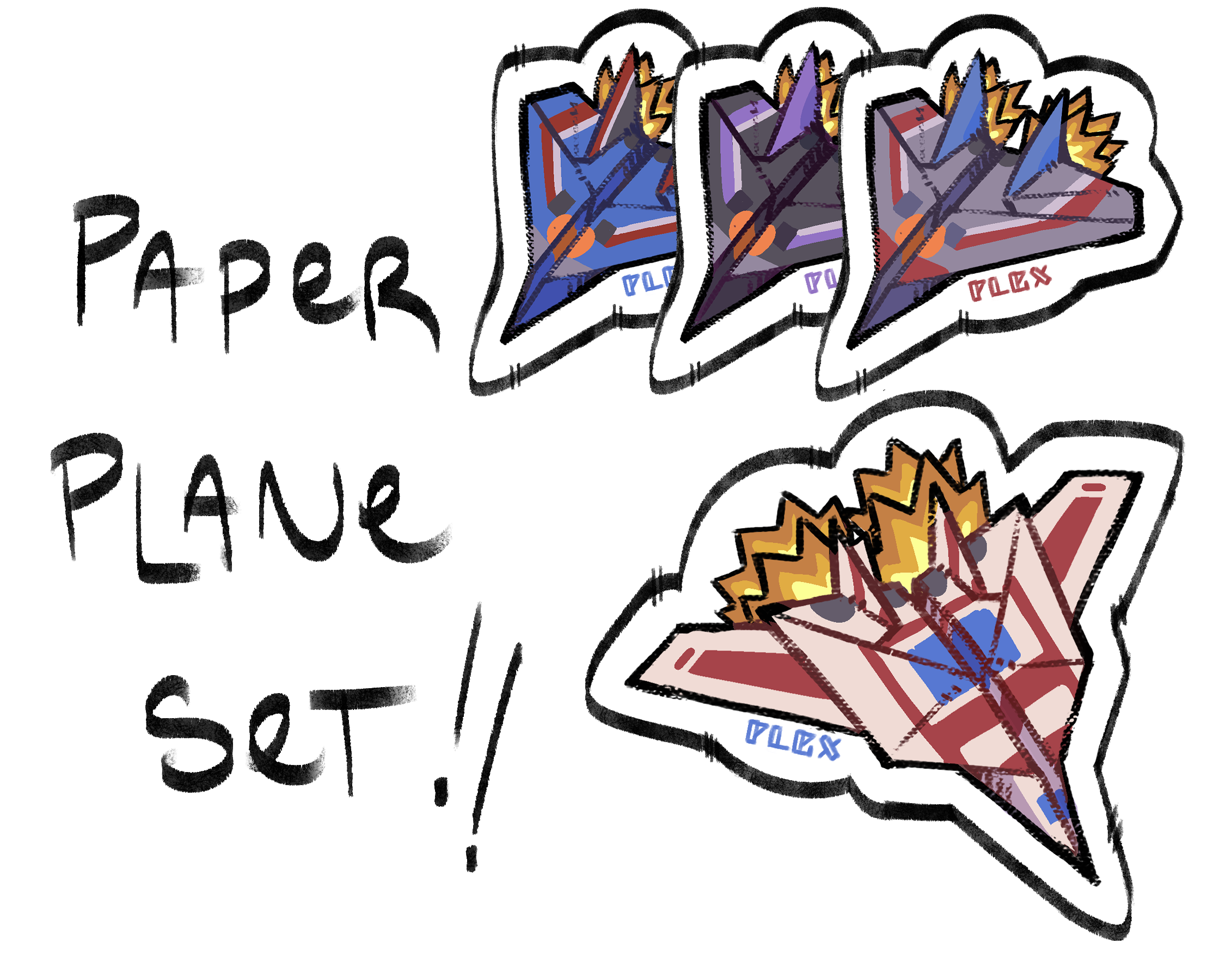 Afterlight Archives TF Paper Plane Stickers
